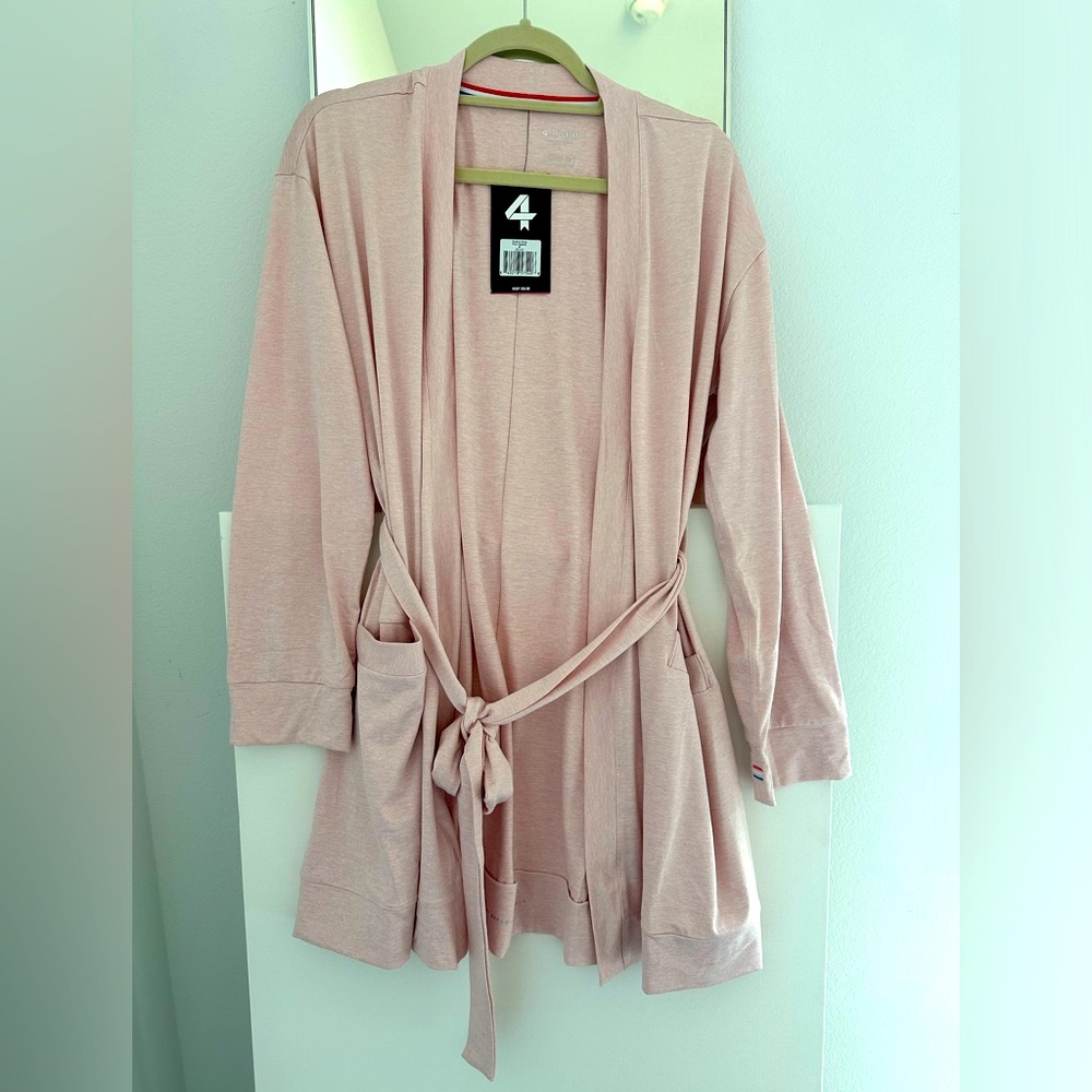 NWT wrap, heather pink, medium size